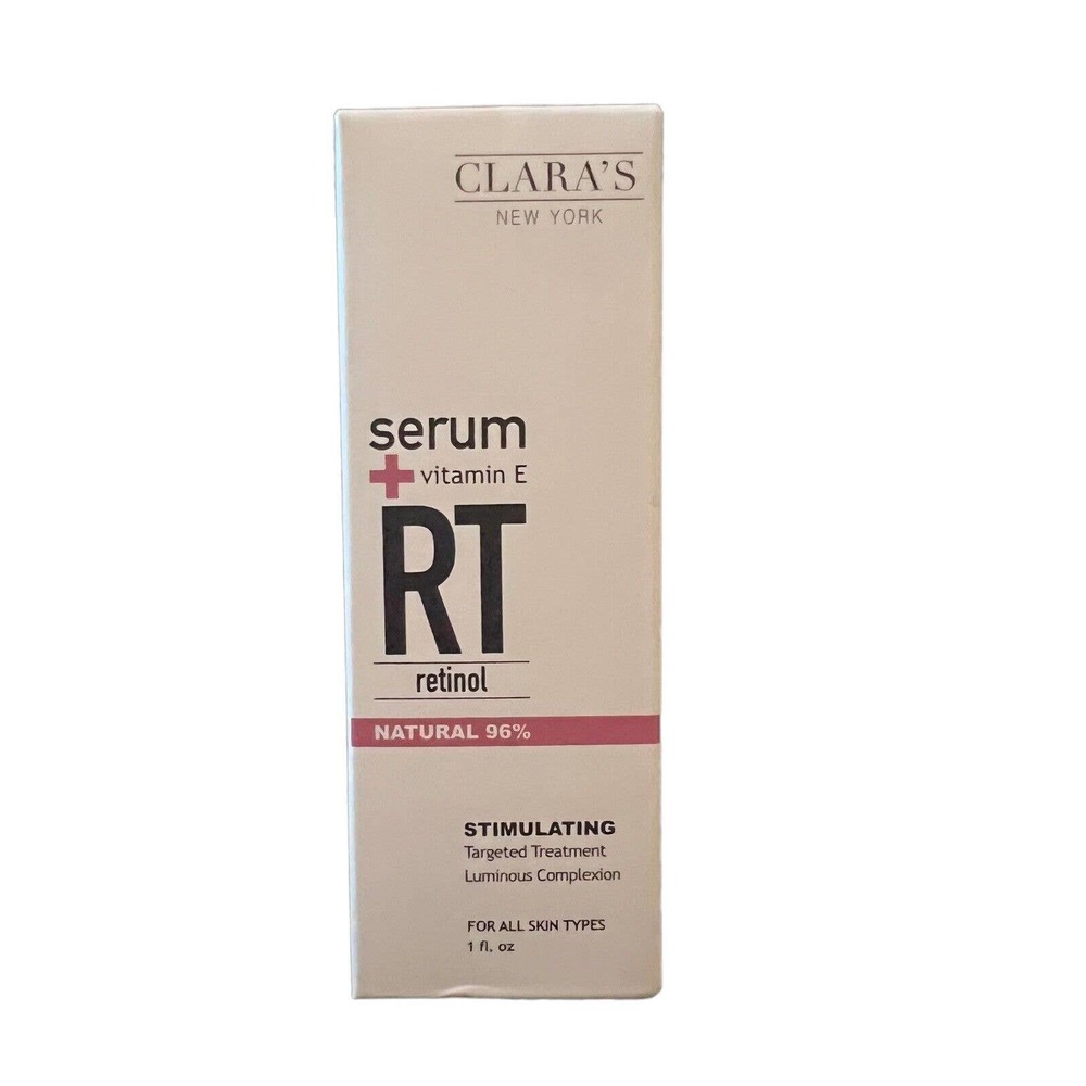 CLARA'S NEW YORK Face Serum Vitamin E RT Retinol Stimulating 1oz 30mL Full Size